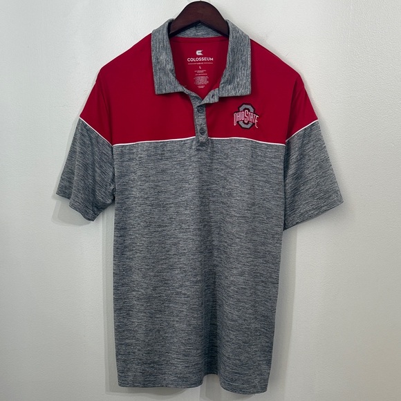 Colosseum Other - OHIO STATE BUCKEYES Polo Shirt Mens Large Short Sleeve Colosseum Adult